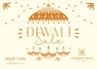 Diwali Lanterns Postcard Image Preview