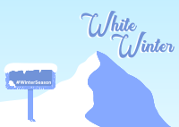 White Winter Postcard Image Preview