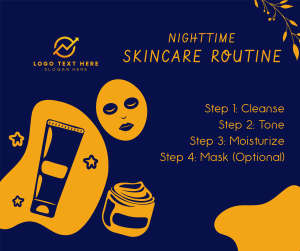 Nighttime Skincare Routine Facebook post Image Preview