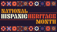 Hispanic Heritage Month Tiles Facebook Event Cover Design