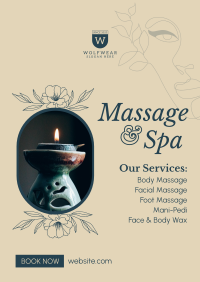 Spa Available Services Poster Image Preview