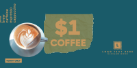 $1 Coffee Cup Twitter post Image Preview
