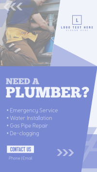 Simple Plumbing Services Facebook story Image Preview