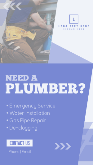 Simple Plumbing Services Facebook story Image Preview