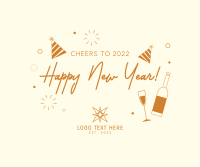 Cheers to New Year Facebook post Image Preview