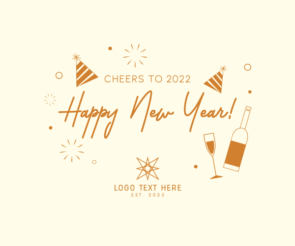 Cheers to New Year Facebook Post Design Image Preview