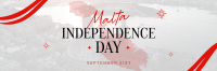 Joyous Malta Independence Twitter Header Design