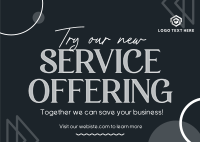 New Service Offer Postcard Image Preview