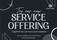 New Service Offer Postcard Image Preview