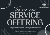 New Service Offer Postcard Image Preview