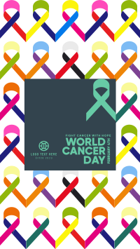 Cancer Awareness Ribbons Instagram Story Design