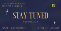 Minimalist Biggest Launch Stay Tuned Facebook ad Image Preview