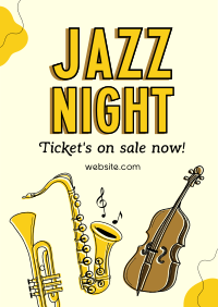 Modern Jazz Night Flyer Design