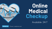 Online Medical Checkup Facebook Event Cover Design