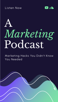 Marketing Professional Podcast Facebook story Image Preview