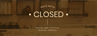 Coffee Shop Closed Facebook cover Image Preview