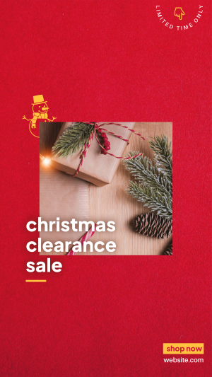 Christmas Clearance Instagram story Image Preview