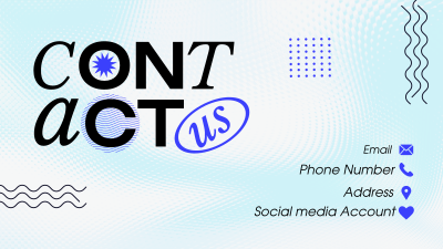 Minimalist Contact Us Facebook event cover Image Preview