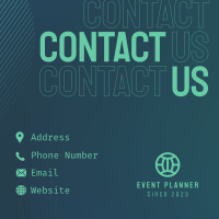 Smooth Corporate Contact Us Linkedin Post Design