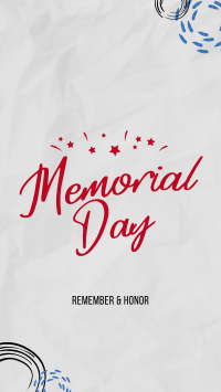 Memorial Day Doodle Video Image Preview