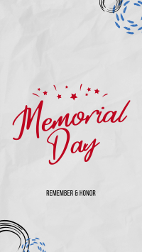 Memorial Day Doodle TikTok video Image Preview