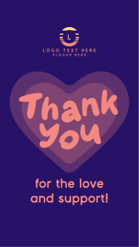 Cute Thank You Instagram Reel Design