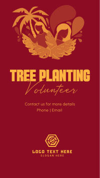 Minimalist Planting Volunteer TikTok video Image Preview