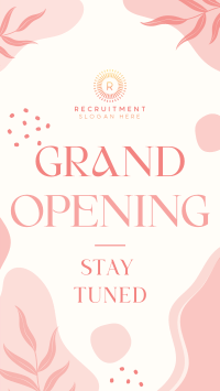 Elegant Leaves Grand Opening Facebook story Image Preview