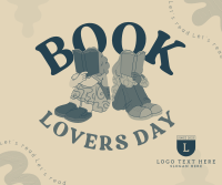 Hey There Book Lover Facebook Post Design