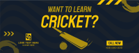 Time to Learn Cricket Facebook Cover Design