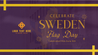 Commemorative Sweden Flag Day Facebook Event Cover Design