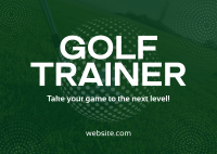 Golf Trainer Postcard Image Preview