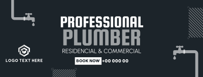 Professional Plumber Facebook cover Image Preview