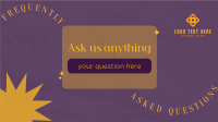 Ask anything Facebook Event Cover Design