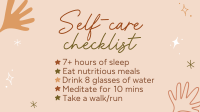 Self care checklist Animation Preview