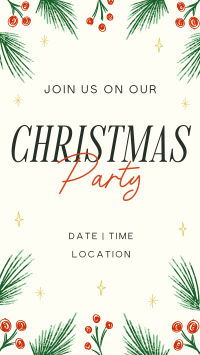 Artsy Christmas Party Instagram story Image Preview
