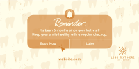 Dental Checkup Reminder Twitter post Image Preview