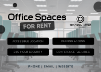 Tranquil Office Space Postcard Image Preview