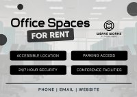 Tranquil Office Space Postcard Image Preview