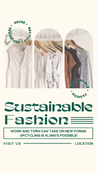 Minimalist Sustainable Fashion Facebook Story Image Preview