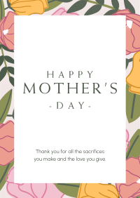 Mother's Day Special Flowers Flyer Design