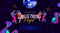 Jazz Party Playlist YouTube Banner Design