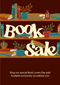 Books in Shelves Poster Image Preview