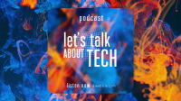 Glass Effect Tech Podcast Facebook Event Cover Image Preview