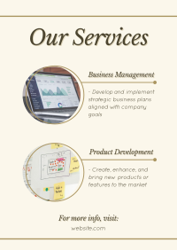Services for Business Poster Design