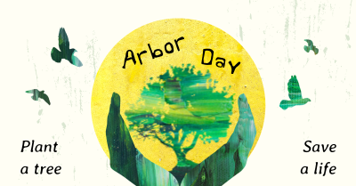 Creative Arbor Day Facebook ad Image Preview