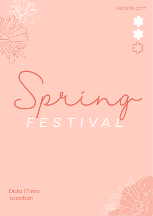 Spring Festival Poster Image Preview