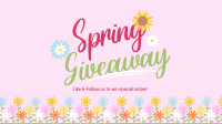 Hello Spring Giveaway Facebook Event Cover Design