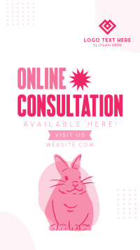 Online Consult for Pets Facebook Story Design