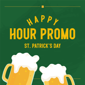 St. Patrick's Day Happy Hour Instagram post Image Preview